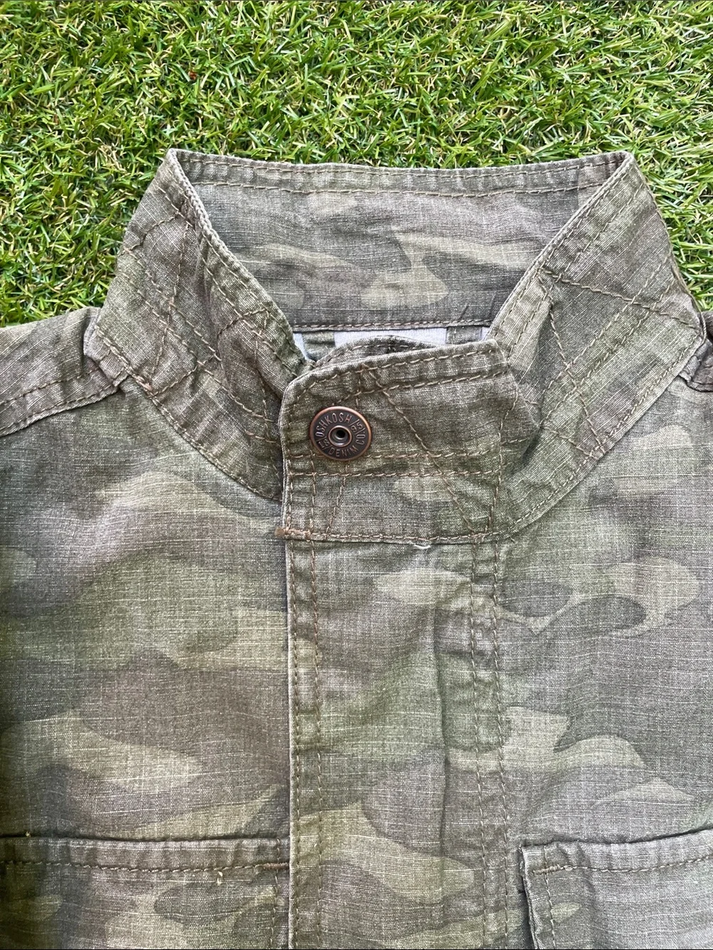 OshKosh B'gosh Kids Gray Camo Utility Jacket